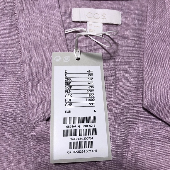 COS Light Purple Button Down Shirt - Picture 9 of 9